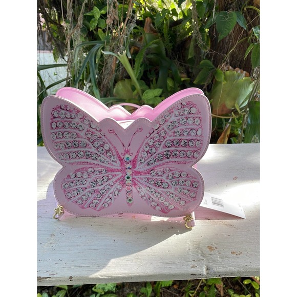 Betsey Johnson Portafoglio Donna Bling It On – Argento Con Strass – Slot Per Carte E Finestra Porta Documenti - 4